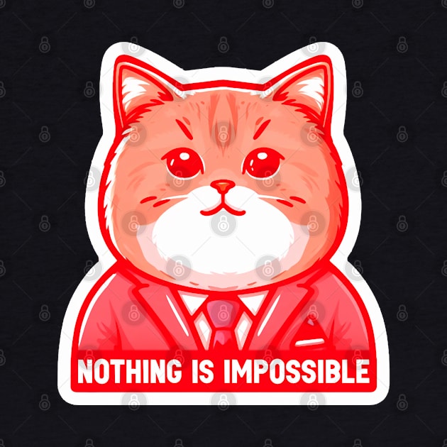 Nothing Is Impossible Cat by Plushism